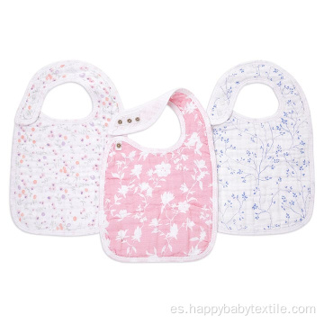 Muslin Snap Bibs 3 Pack